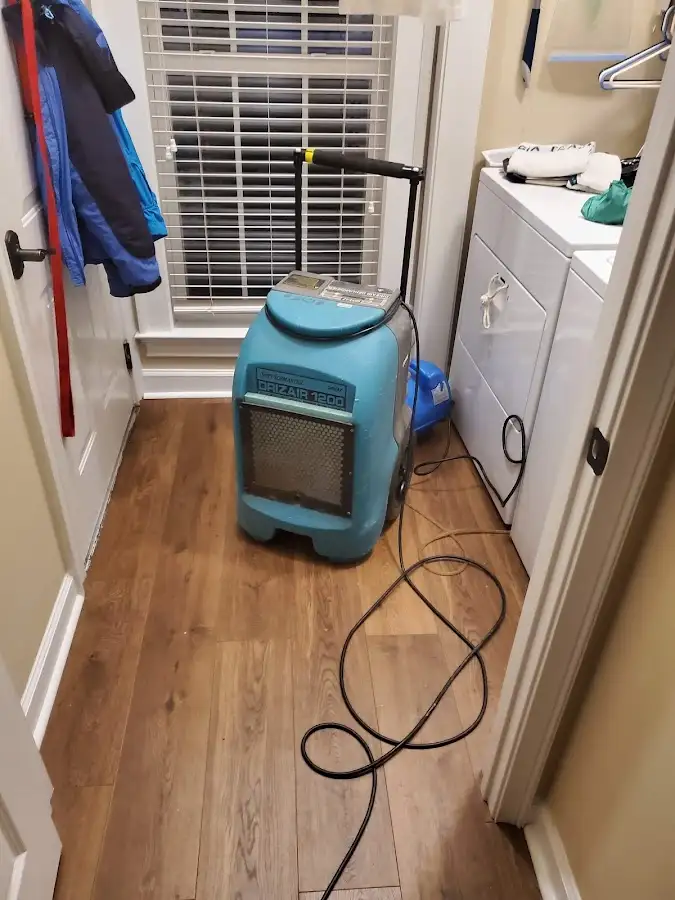 Commercial dehumidifier deployed for Flood Damage Cleanup in South Lyon